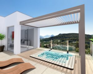 pergola et garde-corps verre